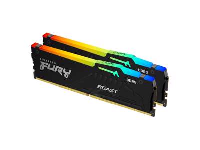 Kingston Technology FURY Beast 64 GB 5600 MT/s DDR5 CL36 DIMM (sæt med 2) RGB EXPO