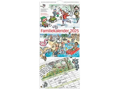 Familiekalender, 2025, Otto Dickmeiss & Lilja Scherfig, 6 personer, 1 måned pr. opslag, Mayland