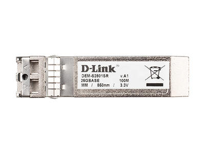 D-Link DEM-S2801SR modul til netværksmodtager Fiberoptisk 25000 Mbit/s SFP28 850 nm