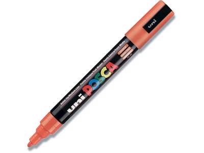 Paint marker, 1.8-2.5 mm, Orange, Rund spids, uni Posca PC-5M