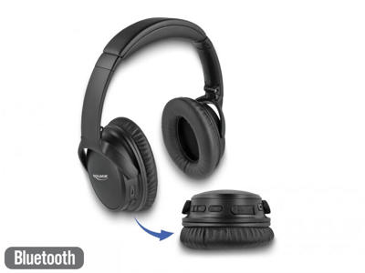 DeLOCK 27181 hovedtelefoner/headset Kabel & trådløs Opkald/musik Micro-USB Bluetooth Sort