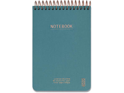 Notesblok, A6, Linjeret, Steel Blue, Kozo Premium