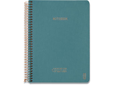 Notesblok, A5, Linjeret, Steel Blue, Kozo Premium