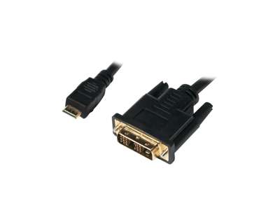 LogiLink Mini-HDMI - DVI-D M/M 2m Sort