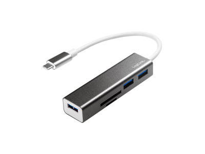 LogiLink UA0305 dockingstation USB 3.2 Gen 1 (3.1 Gen 1) Type-C Aluminium