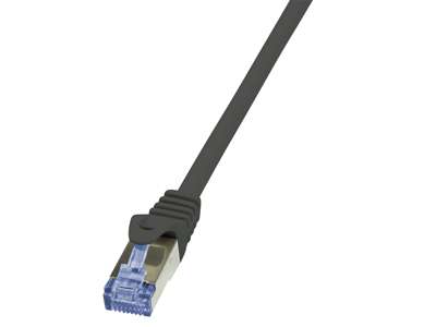 LogiLink 0.25m Cat.6A 10G S/FTP netværkskabel Sort 0,25 m Cat6a S/FTP (S-STP)