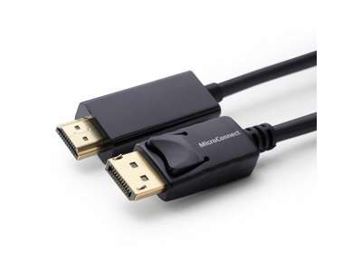 Microconnect MC-DP-HDMI-1000 videokabel adapter 10 m DisplayPort Sort