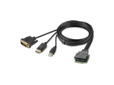 Belkin F1DN2MOD-HC-DP6 KVM-kabel Sort 1,8 m