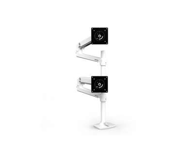 Ergotron LX Series LX Dual Stacking Arm skærmbeslag og -stativer 101,6 cm (40") Skrivebord Hvid