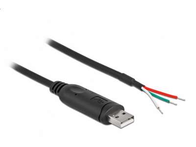 DeLOCK 90428 serielkabel Sort 2 m USB 2.0 RS-232