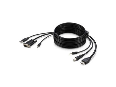 Belkin F1DN1CCBL KVM-kabel Sort 3 m