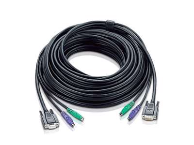 ATEN 67ft PS/2 KVM-kabel Sort 20 m