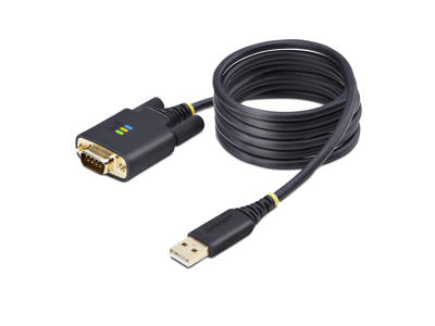 StarTech.com 1P6FFCN-USB-SERIAL serielkabel Sort 2 m USB Type-A DB-9