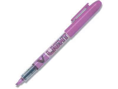 Tekstmarker, Hætte med clip, Violet, 1 stk, Pilot V-Liquid Light SW-VLL-V