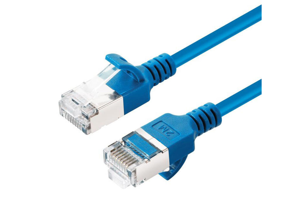 Microconnect V-FTP6A075B-SLIM netværkskabel Blå 7,5 m Cat6a U/FTP (STP)