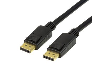 LogiLink CV0121 DisplayPort kabel 3 m Sort