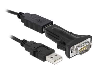 DeLOCK 66286 serielkabel Sort 0,8 m USB Type-A DB-9