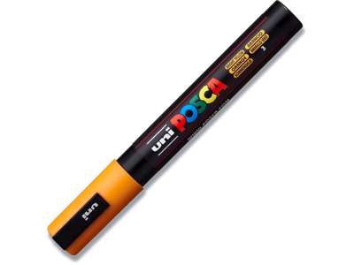 Paint marker, 1.8-2.5 mm, Fluo orange, Rund spids, uni Posca PC-5M