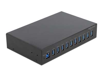 DeLOCK 64112 interface hub USB 3.2 Gen 1 (3.1 Gen 1) Type-B 5000 Mbit/s Sort