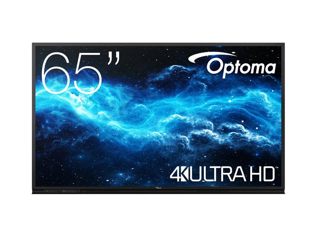 Optoma 3652RK Interaktivt fladpanel 165,1 cm (65") LED Wi-Fi 400 cd/m² 4K Ultra HD Sort Berøringsskærm Android 11