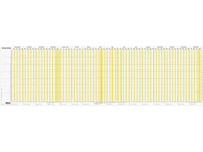 Ferie planner, 2024-2025, Ny ferielov, 1. september 2024 til 31. december 2025, Gul, Mayland