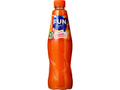 Saftevand, Koncentrat, Hindbær-Orange, 50cl, Fun light