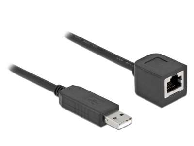 DeLOCK 64164 serielkabel Sort 1 m USB Type-A RJ-45