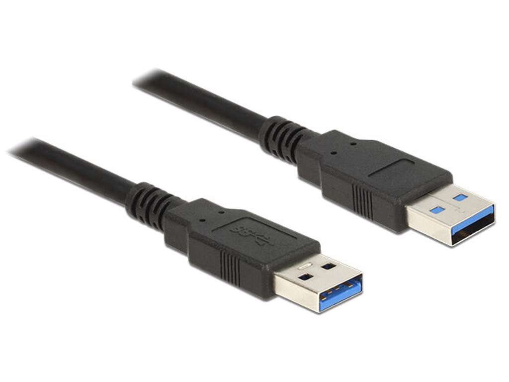 DeLOCK 85064 USB-kabel USB 3.2 Gen 1 (3.1 Gen 1) 5 m USB A Sort