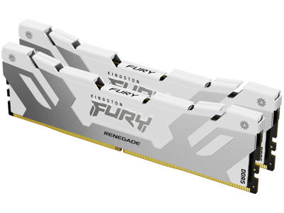 Kingston Technology FURY 32 GB 8000 MT/s DDR5 CL38 DIMM (sæt med 2) Renegade, hvid XMP