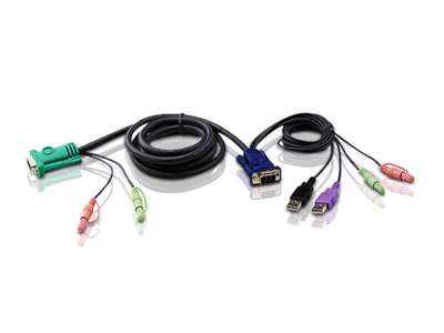 ATEN USB KVM Cable KVM-kabel Sort 5 m