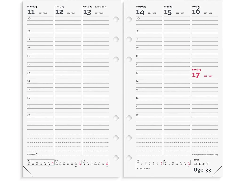 System PP, 2025, Uge, 1 uge pr. opslag, Refill, Mayland