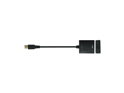 LogiLink UA0233 USB grafisk adapter 1920 x 1080 pixel Sort