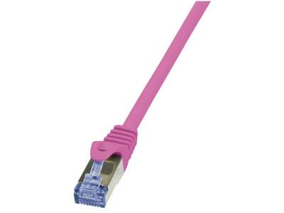 LogiLink Cat6a S/FTP, 1.5m netværkskabel Lyserød 1,5 m S/FTP (S-STP)