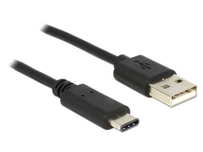 DeLOCK 83600 USB-kabel USB 2.0 1 m USB C USB A Sort