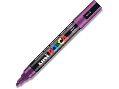 Paint marker, 1.8-2.5 mm, Violet, Rund spids, uni Posca PC-5M