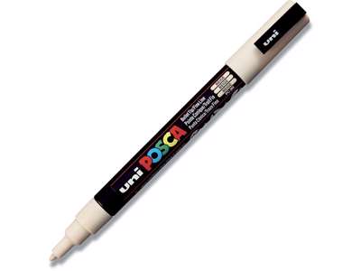 Paint marker, 0.9-1.3 mm, Beige, Rund spids, uni Posca PC-3M