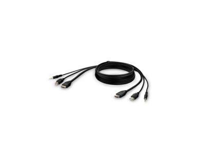 Belkin F1DN1CCBL KVM-kabel Sort 1,8 m