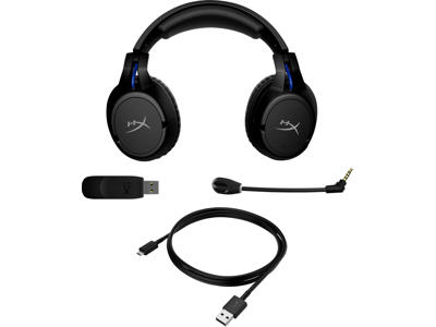 HyperX Cloud Flight - Wireless Gaming Headset (Black-Blue) - PS5-PS4