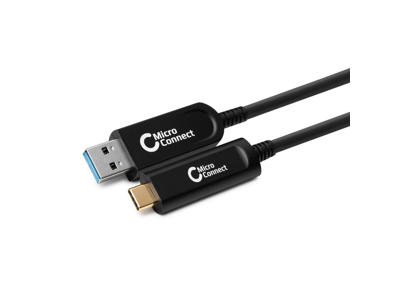 Microconnect MC-USB3.2CA10OP USB-kabel USB 3.2 Gen 2 (3.1 Gen 2) 10 m USB A USB C Sort