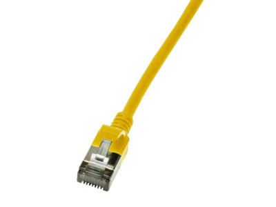 LogiLink Slim U/FTP netværkskabel Gul 2 m Cat6a U/FTP (STP)