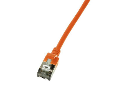 LogiLink Slim U/FTP netværkskabel Orange 1 m Cat6a U/FTP (STP)