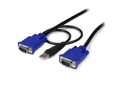 StarTech.com SVECONUS15 KVM-kabel Sort 4,6 m