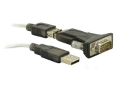 DeLOCK USB 2.0 to Serial Adapter serielkabel Sort USB Type-A DB-9