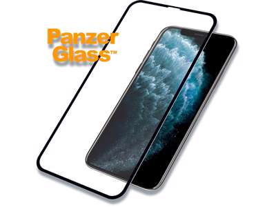 Skærmbeskyttelse, iPhone X/iPhone Xs/iPhone 11 Pro, Sort, 1 stk, PanzerGlass Case Friendly 