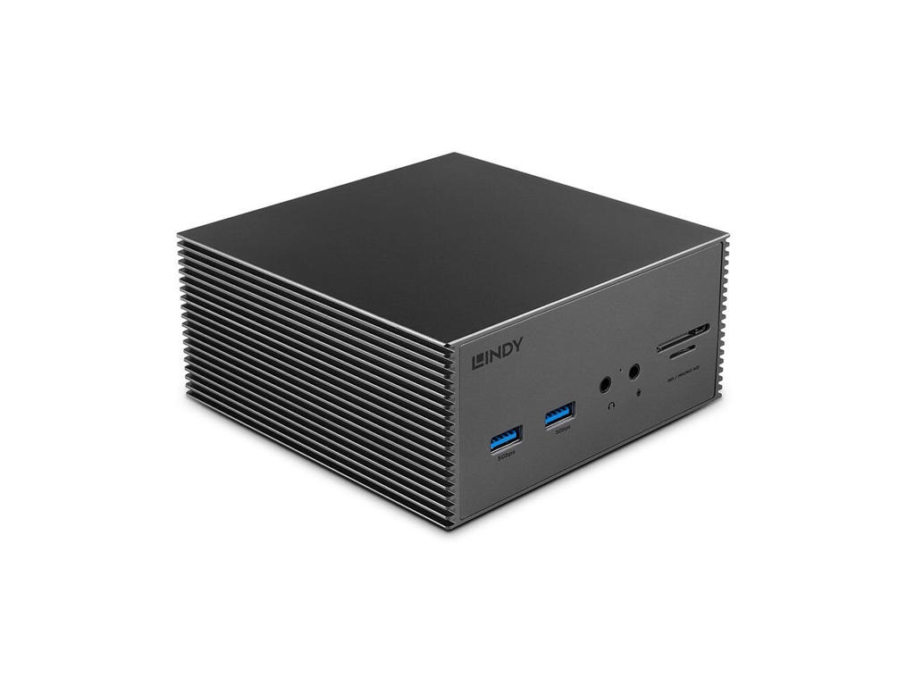 Lindy 43378 dockingstation Ledningsført USB 3.2 Gen 2 (3.1 Gen 2) Type-C Grå