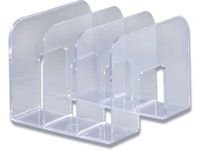 Katalogholder, 3 rum, Mellemrum: 65 mm, Transparent, Durable TREND 