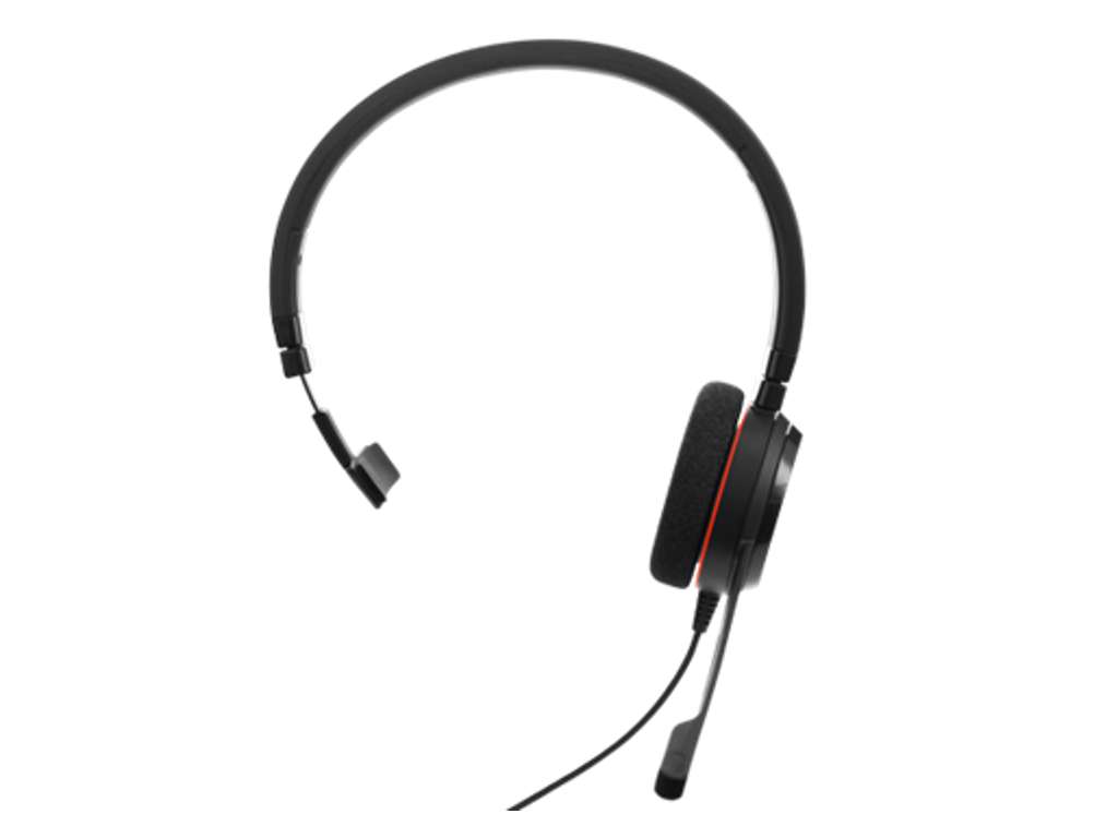 Jabra Evolve 20 UC Mono Headset Ledningsført Kontor/Callcenter USB Type-A Sort