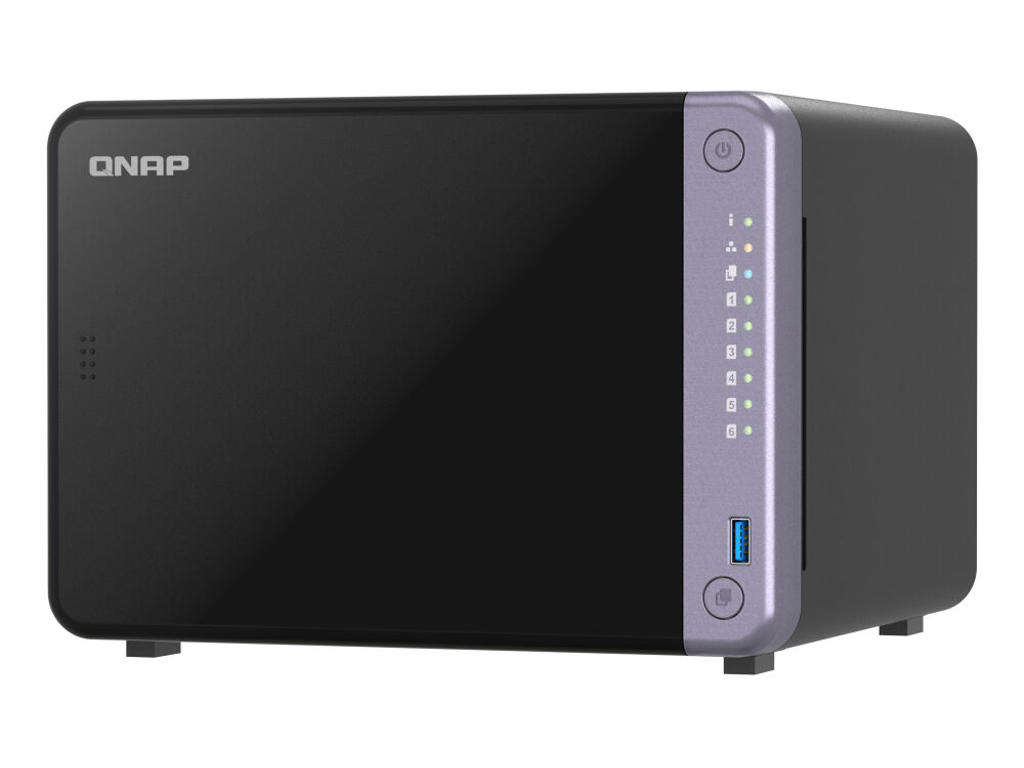 QNAP TS-632X-4G NAS & lagringsserver Tower Alpine Alpine AL-524 4 GB DDR4 QNAP QTS Sort