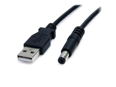 StarTech.com USB2TYPEM2M el-ledning Sort 2 m USB Barrel type M