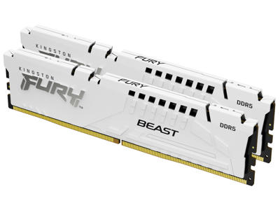 Kingston Technology FURY Beast 64GB 6000MT/s DDR5 CL30 DIMM (Sæt med 2) White EXPO